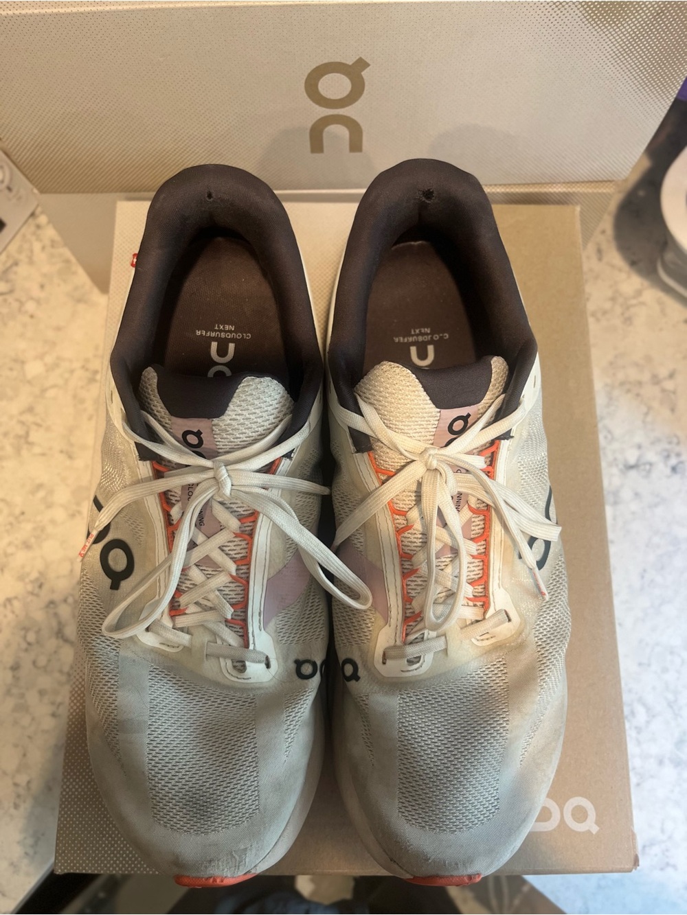 On Running Men’s Cloudsurfer Next Size 11 White/Flame in Color Tons of Life Left - Picture 8 of 17